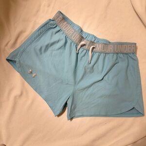 Under Armour Women's Light Blue Athletic Shorts